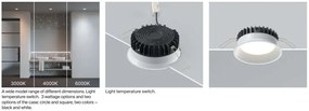 Spot LED incastrabil protectie IP44 Okno 17,5cm CCT