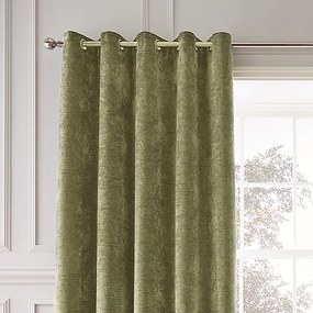 Draperii kaki termoizolante 2 buc. din janilie 168x183 cm Selene Luxury Chenille – Hyperion