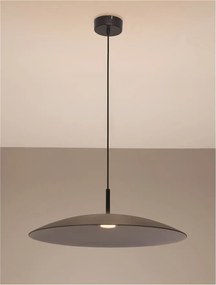 Lustra LED design modern POLIFEMO fumuriu, 60cm