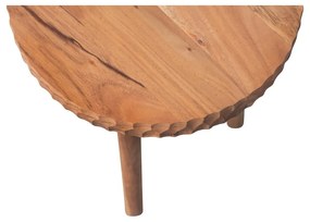 Măsuță auxiliară rotundă din lemn de acacia ø 32 cm Manzi – WOOOD