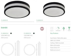 Plafoniera LED baie IP44 Banda 12W