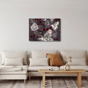 Tablou pe sticlă - Fluture (70x50 cm)