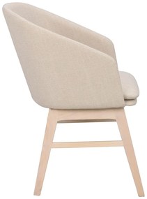 Set de scaune de sufragerie bej 2 buc. tapițat Windham – Rowico