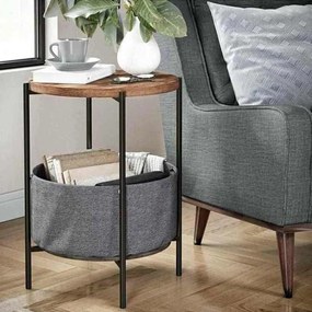 Masuta rotunda cu cos depozitare 60 cm