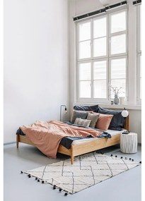 Lenjerie pentru pat dublu din bumbac stonewashed Bonami Selection, 200 x 220 cm, gri antracit