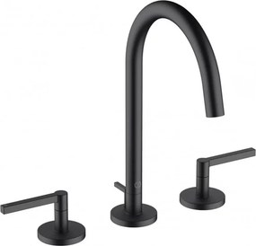 Baterie lavoar Kludi Nova Fonte Puristic negru mat 3 elemente
