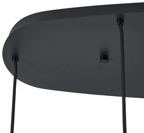 Lampă suspendată modernă neagră cu 6 lumini - Biles