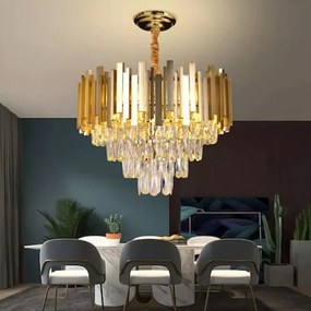 Candelabru Cristal, Elit'S, Gold, Esn339/300R, Dimensiune 30cm