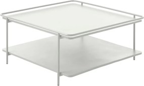 Măsuță de cafea gri deschis din metal 75x75 cm Yuba – Unique Furniture