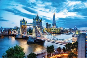 Poster London - Tower Bridge, (91.5 x 61 cm)