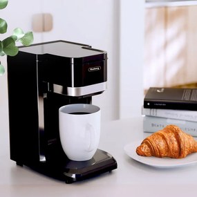 Resigilat: Cafetiera Rosberg R51170D, 350W, 150 ml, Cana, Oprire automata, Negru