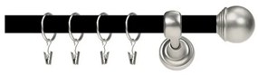 Galerie duo - TODI MAX /19 - negru lucios + crom mat (Alege marime: 120 cm)