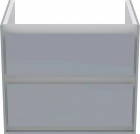 Dulap suspendat pentru lavoar gri deschis mat Ideal Standard Connect Air 60 cm