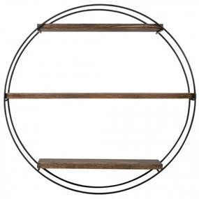 Etajeră de perete TULIPA 60x15 cm molid/negru