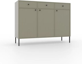 Comodă cu trei usi si trei sertare. 124x41x95cm, Tili System, ADRK Furniture (Culoare: Eucalipt / Eucalipt)
