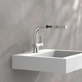 Baterie de bucătărie Schütte 79710 LONDON, crom lucios, cu pulverizator extractabil