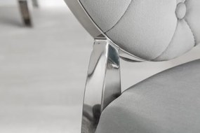 Neînvins Scaun de lux Modern baroc gri catifea