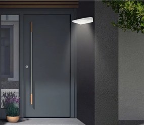 Telefunken - Aplica LED de exterior pentru perete, 10W, 230V, IP44, albă