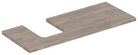 Blat pentru lavoar Geberit One cu decupaj in stanga 120 cm nuc american Hickory