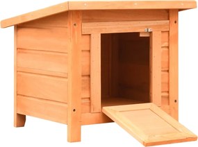 vidaXL Căsuță pisici, 50x46x43,5 cm, lemn masiv de pin și brad