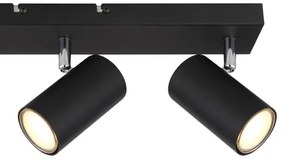 Spot ROBBY 3xGU10/35W/230V neagră Globo 57911-3B