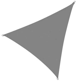 Copertina parasolar, triunghiulara, inele metalice, grafit, 3x3x3 m, Springos