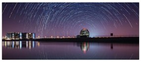 Tablou cu cerul nocturn și stele (120x50 cm)