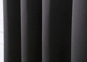 Draperie neagra OXFORD 140x250 cm Agatat: Inele metalice