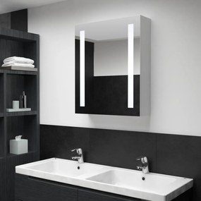 285117 vidaXL Dulap de baie cu oglindă și LED-uri, 50 x 13 x 70 cm