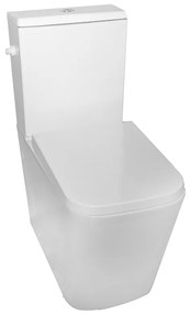 Set vas wc stativ rimless Fluminia Paris cu rezervor si capac soft close inclus, alb lucios
