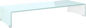 vidaXL Stativ TV/Suport monitor, sticlă, verde, 80 x 30 x 13 cm