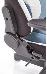 Scaun de birou KODA, gri deschis/albastru