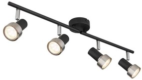 Spot Globo 57917-4N MASON 4xGU10/25W/230V negru/argintiu
