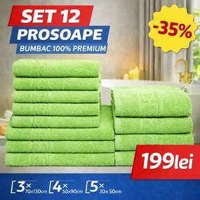Set 12 Prosoape Premium Bumbac 100% – Moi &amp; Absorbante 🔥