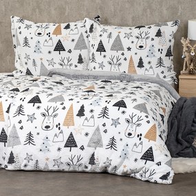 Lenjerie de pat din microflanel 4Home Nordic forest , 140 x 220 cm, 70 x 90 cm, 140 x 220 cm, 70 x 90 cm