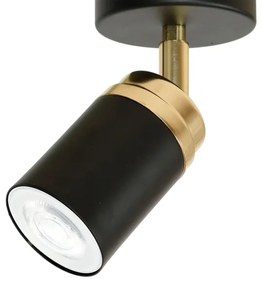 Spot RENO 1xGU10/60W/230V negru/auriu