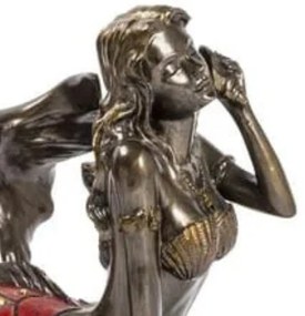 Lampa de masa Tiffany Mermaid h 19 cm