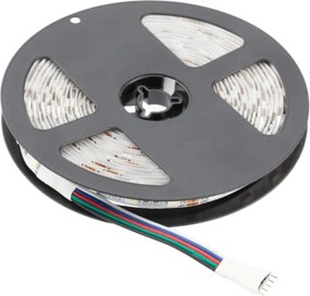 Bandă LED Flash GTV pentru mobilier, lumină RGBW, 60 LED m, 320 lm m, 16 W m, 12V, IP20, 5 m Multicolor, 12 V, LED Flash, 16 W/m, 320 lm/m, 10 mm