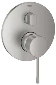 Baterie cada - dus incastrata Grohe Essence 3 iesiri crom periat Supersteel fara corp ingropat