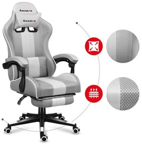Fotoliu gaming Fusion 4.7 (alb + gri). 1087481