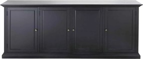 Comodă lemn masiv gri Noir Antracit, 210 × 45 × 85 cm
