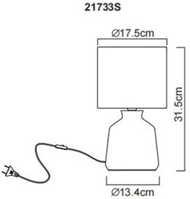 Lampă de masă Globo 21733S RELA 1xE14/40W/230V