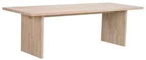 Masă de dining din lemn masiv de stejar 240x95 cm Emmett - Rowico