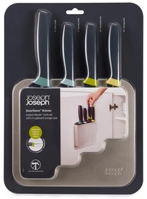 Set de cuțite cu suport din oțel inoxidabil 4 buc. DoorStore™ – Joseph Joseph
