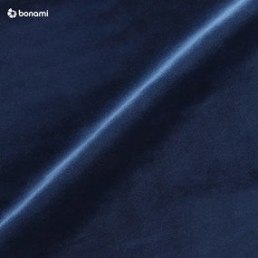 Pat boxspring albastru închis cu spațiu de depozitare 200x200 cm Flip – Ropez