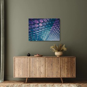 Tablou pe sticlă - structură colorată (70x50 cm)