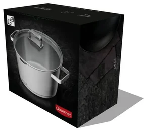 Oală G21 Gourmet Magic cu sita si capac,oţel inoxidabil-28cm