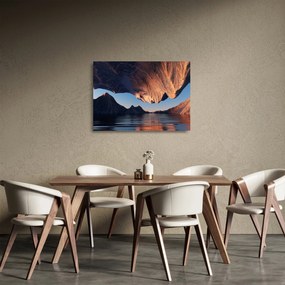 Tablou pe sticlă - Faleze 3D (70x50 cm)