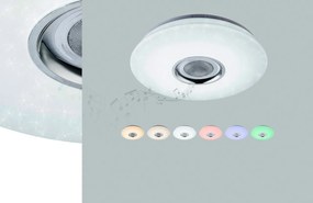 Plafoniera dimabila cu LED RGB, difuzor si telecomanda, diametru 40cm, NICOLE 41329-18 GL