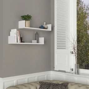 Raft Iris alb, 2 buc